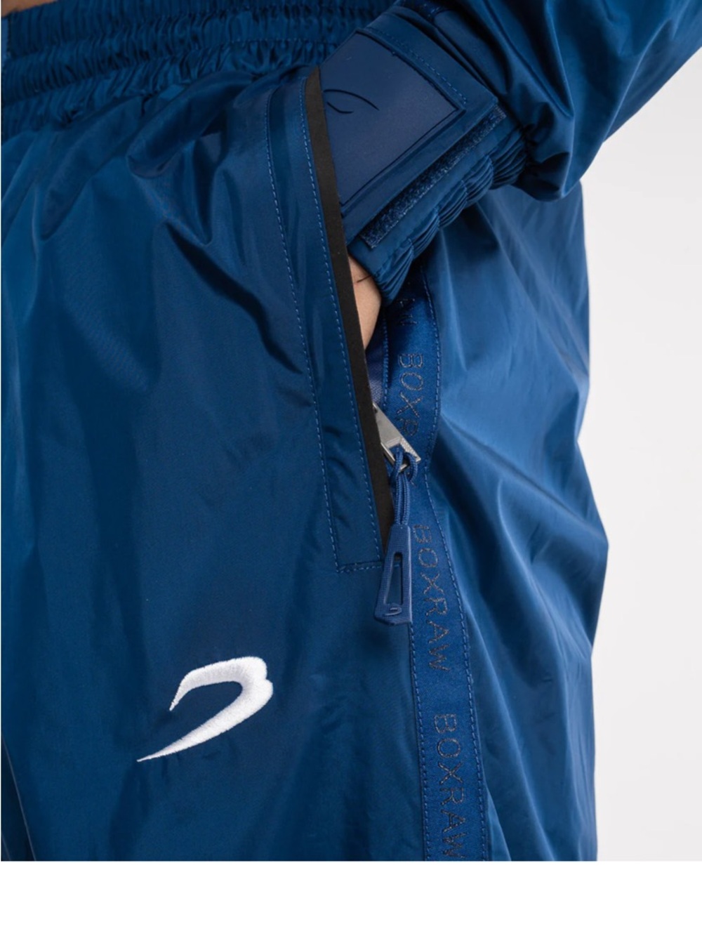 Men's Navy Boxraw Sauna pants - Picture 3 of 5